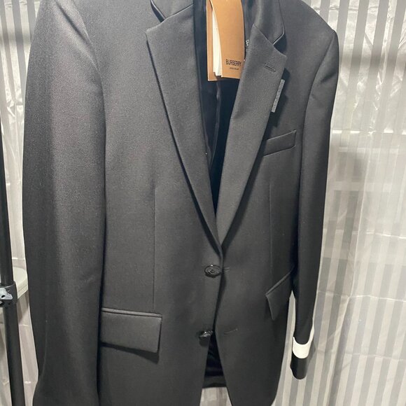 Burberry leather cuff wool blazer  (2022 Runway piece) - Picture 8 of 10